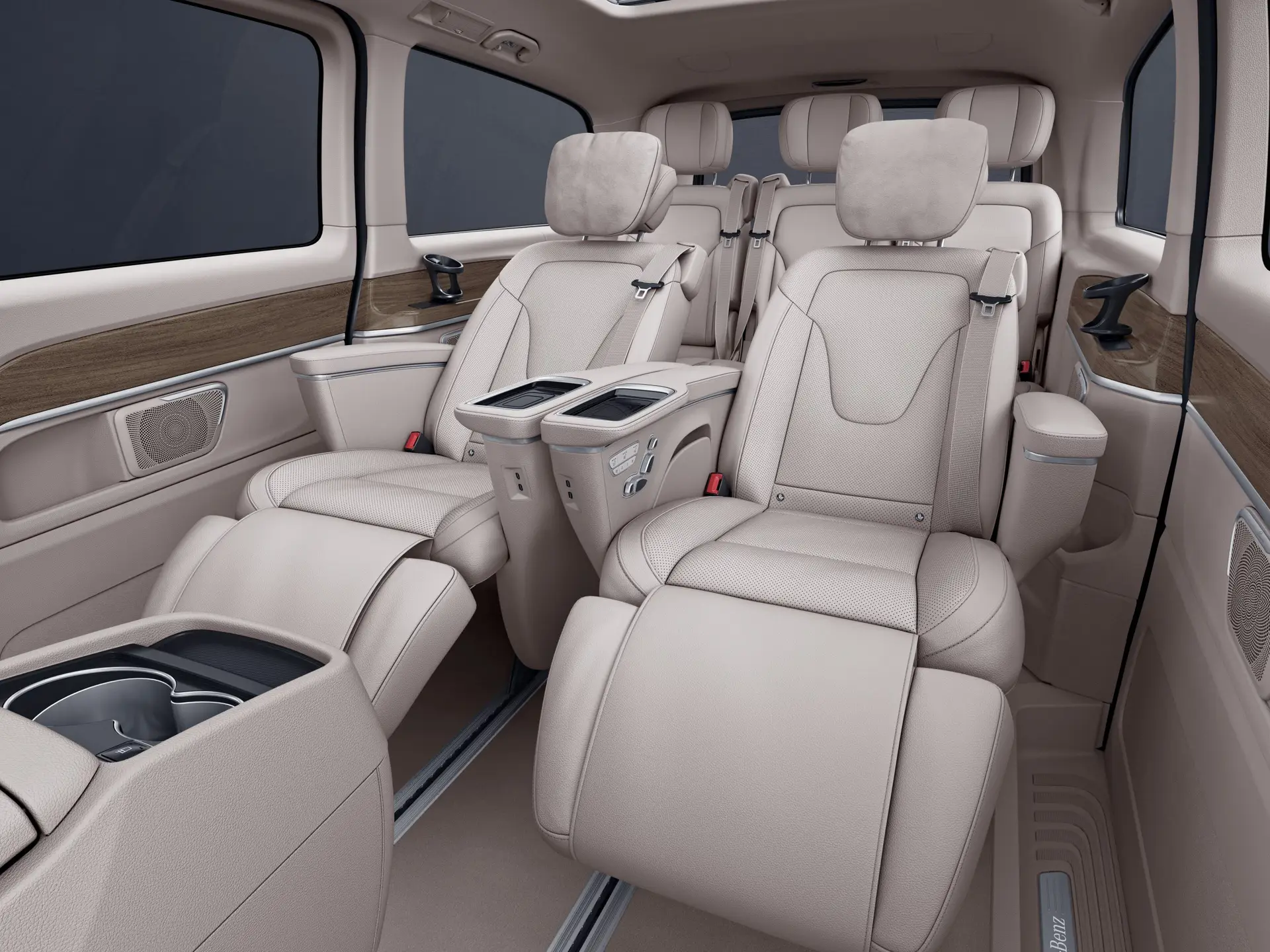 Car hire with driver Val Thorens - Mercedes VIP Class interior