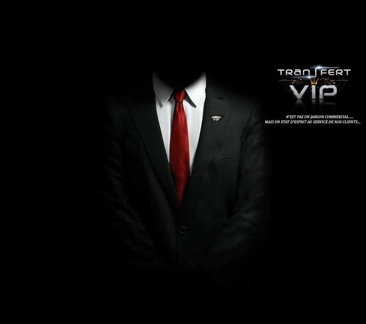 Transfert VIP Courchevel terms and conditions - chauffeur in a suit and Transfert VIP logo